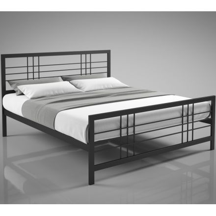 Temir krovat loft stildagi