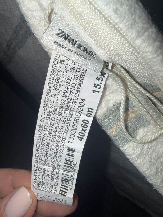 Zara Home Fata de Perna Bumbac 50x70cm