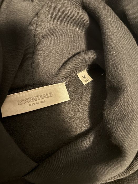 Hanorac Essentials Fear of God – Negru, M NOU cu etichetă