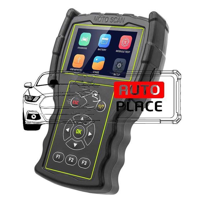 JDiag M100 Pro Full Set Диагностичен Инструмент за Мотоциклети и Коли