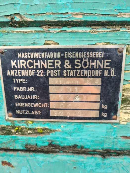 Mig,remorca de imprastiat gunoi de 4 tone