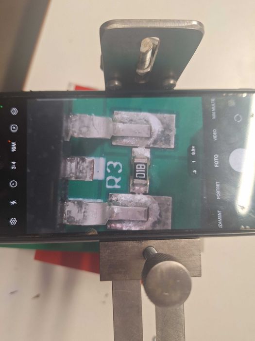 Hand made suprt microscop camera telefon mobil