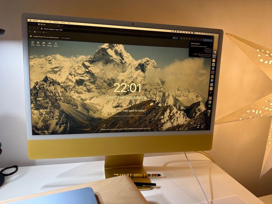 iMac yellow (24-inch, M1, 2021)