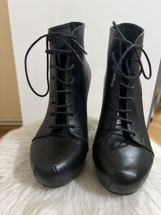 Botine cu toc piele Sabrine 35