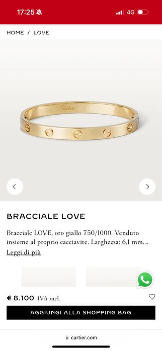 Браслет Cartier Love