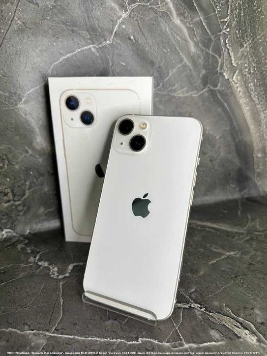 Apple iPhone 13 128Гб 81% Петропавловск Назарбаева 134 лот 12110