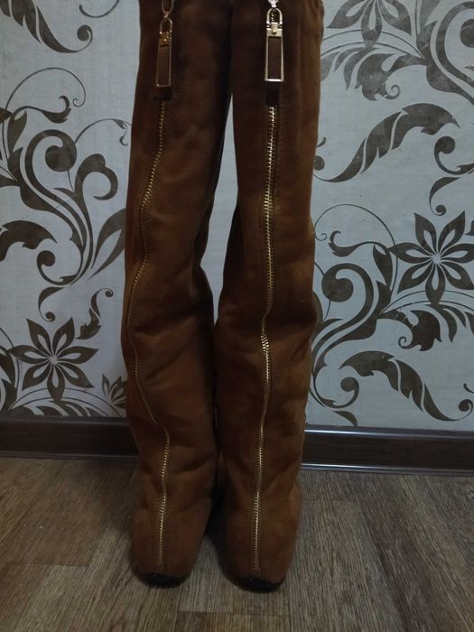 Сапоги-ботфорты зима