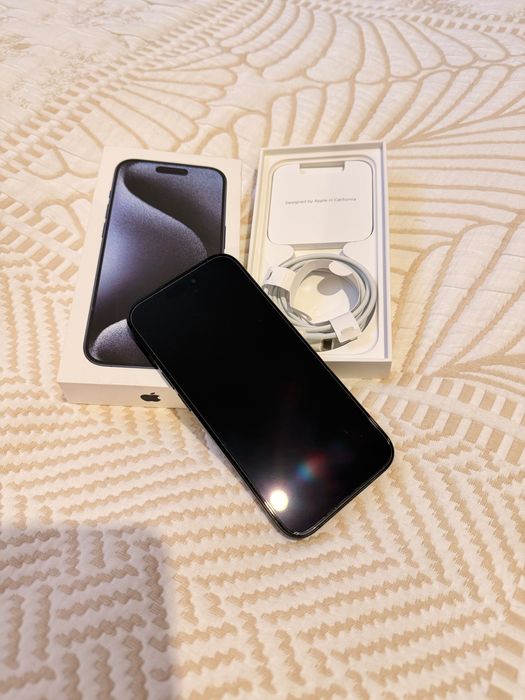 iPhone 15 Pro 256GB – Blue Titanium перфектен 87% батерия