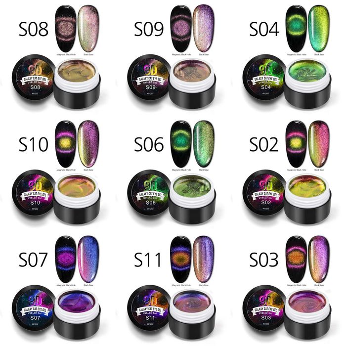 Venalisa 9D магнитен гел лак хамелеон / котешко око