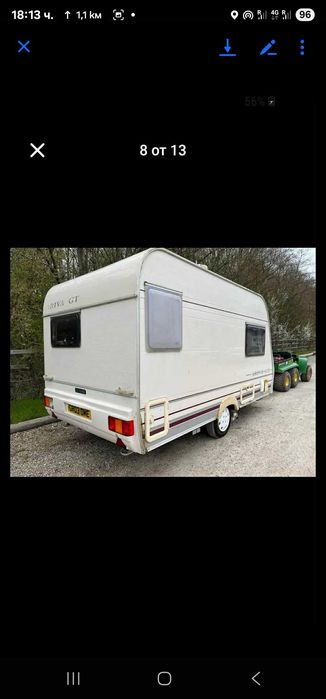 Продавам малка двуместна каравана идеална за риболов