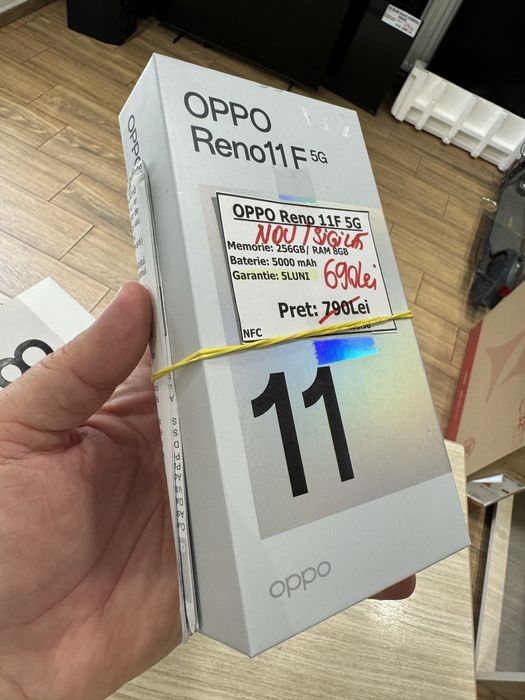 Telefon Oppo Reno 11F 5G 256gb/8gb ram nou sigilat garantie