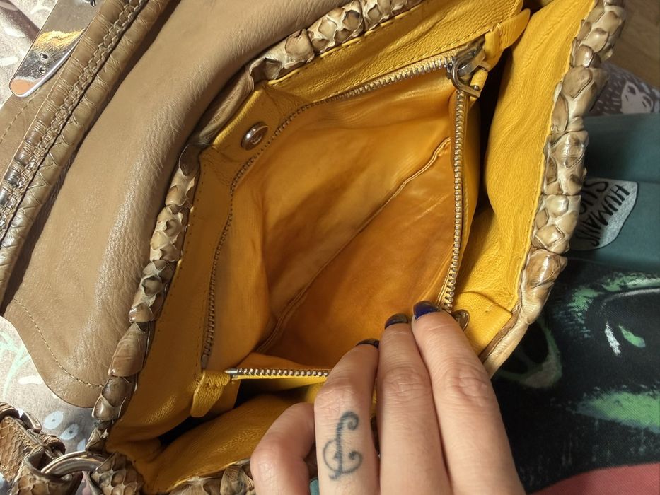 Geanta Prada din piele naturala de piton, accept SI schimburi.