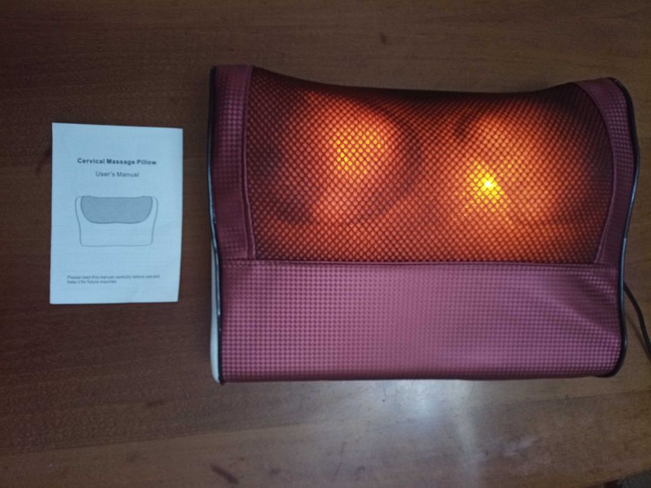 Универсальная подушка-массажер шиатсу 3 режимный