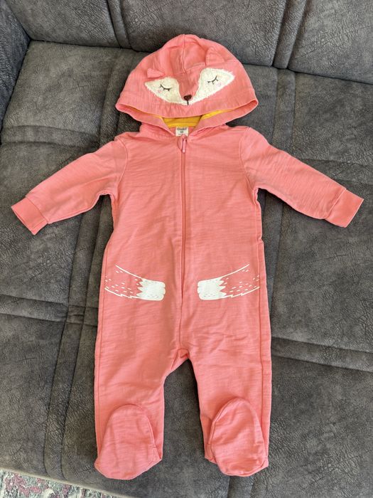 Комбинезон для девочки Лисичка, размер 3-6 мес