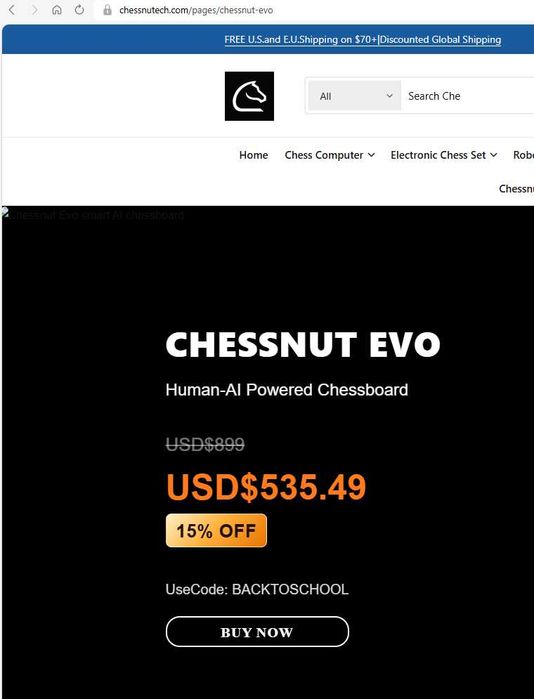 Calculator de sah Chessnut Evo cu accesorii