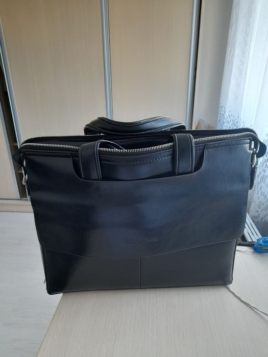 Geanta office din piele naturala ptr documente