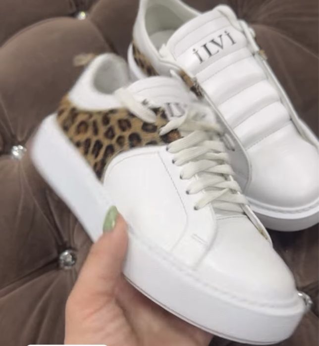 Кожанный кросовки