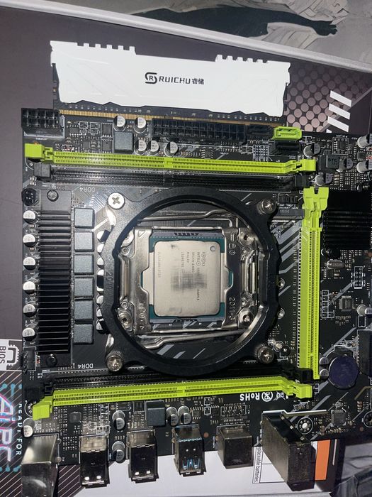 Комплект  Материнская плата+процессор+озу+охлад башня+крепежи