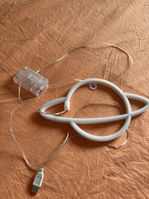 Lampa led neon planet perete mov-albastru