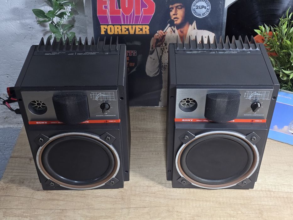Boxe active SONY SA-20FB, vintage hifi,cu amplificare