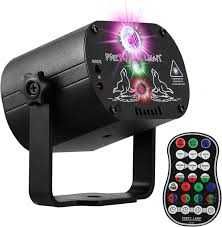 Proiector de lumini disco,RGB, 8W, LASER+LED,cu telecomanda,nou