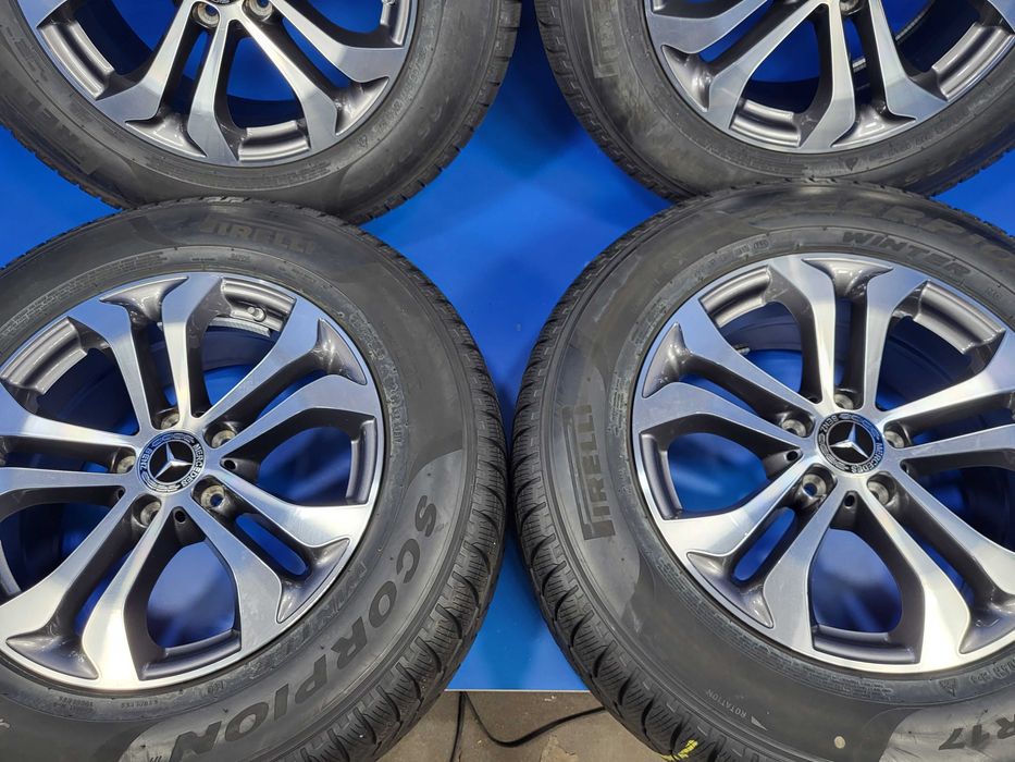 Vand jante Bicolore OE Mercedes R17 pt GLC X253 + anvelope 235 65 17