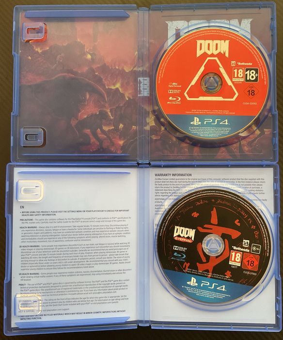 Doom Eternal Doom 2016 PS4 PS5 в перфектно състояние