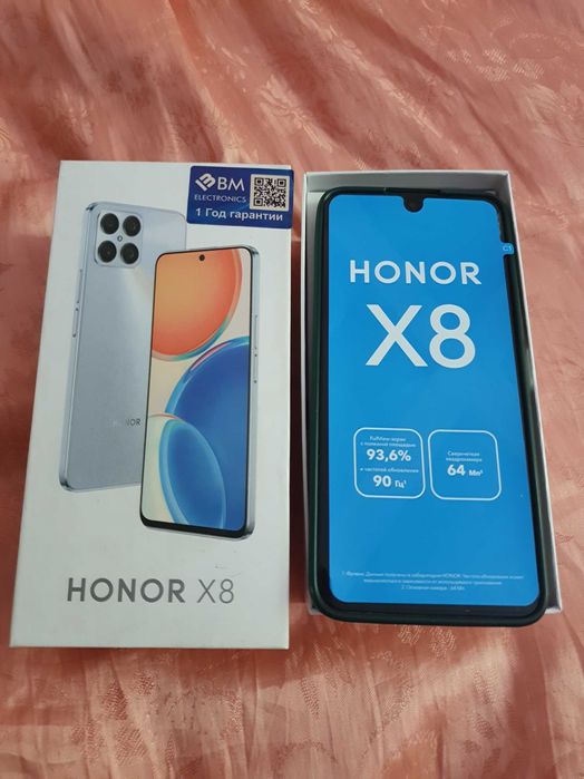 HONOR X8 128GB 6GB Титановый, Серебристый