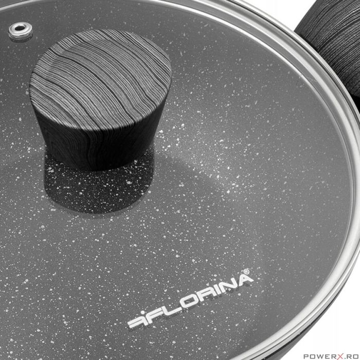 Oala cu capac, invelis antiaderent si manere din bachelit, 20cm, 2.5l,