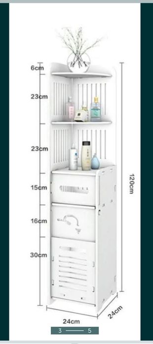 Даставка бесплатная шкаф для ванной комнаты .Напольная стеллаж в ванну