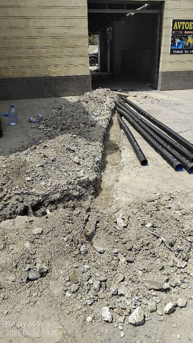 Transha qazish Padval kovlash Hovuz.  Quduq. Stachka. Shkaturka