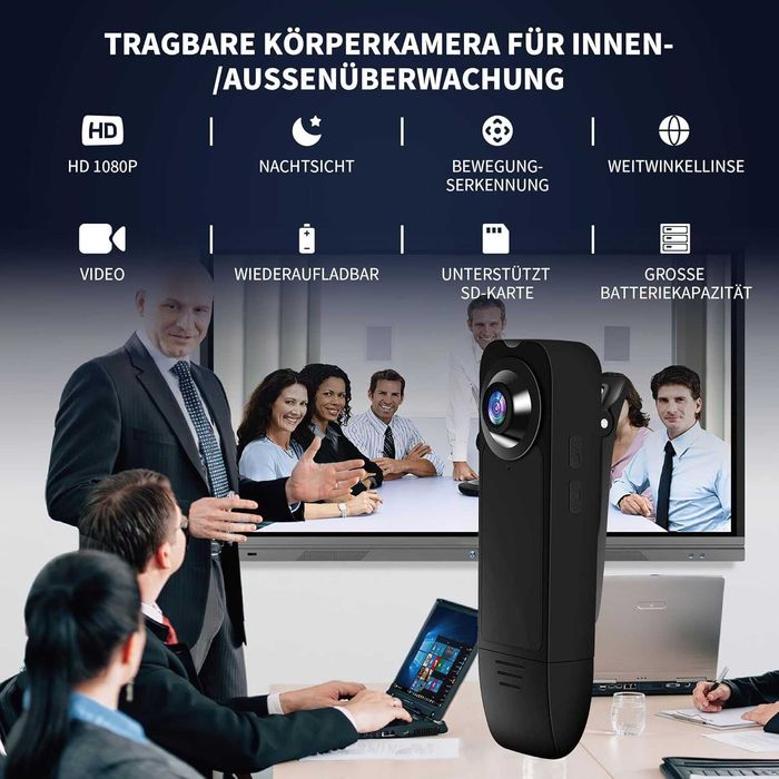 Малка камера Baobylon без WiFi, HD 1080P