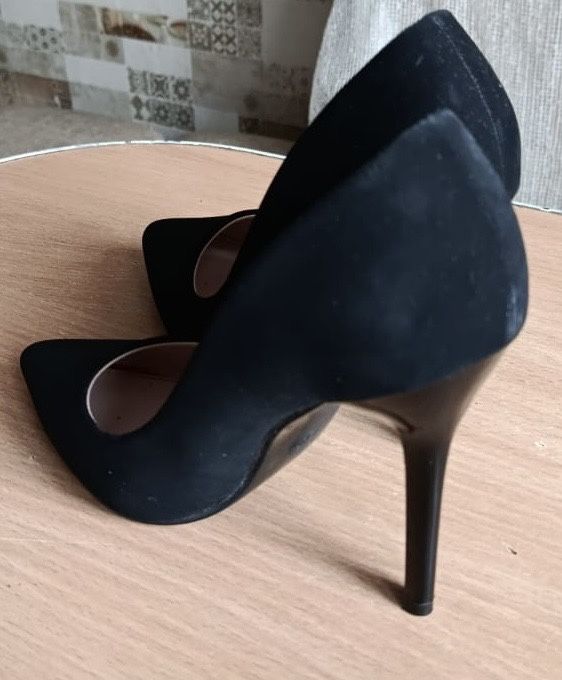 Туфли новые, замша мокрая