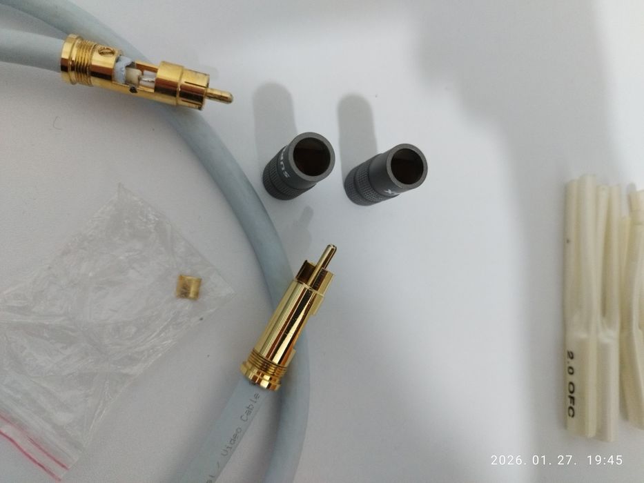 Vând cablu Supra Trico Digital/Coax  Rca Defect+ Manson cabluri tip Y