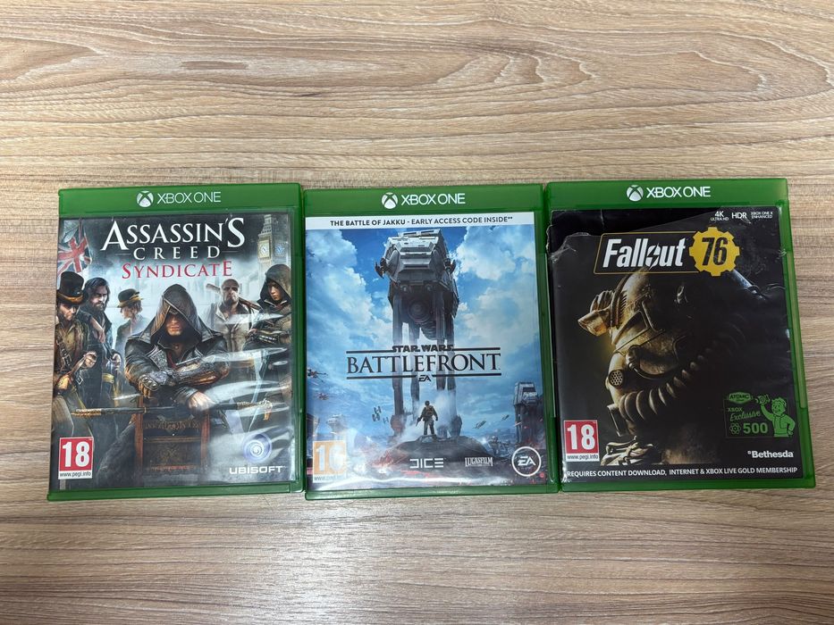 Lot jocuri Xbox one Assassin’s Creed Syndicate, star wars Battlefront fallout 76