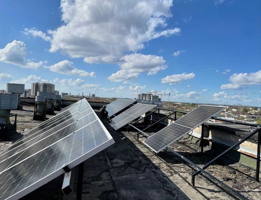 Установка солнечных панел