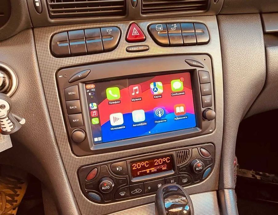 Navigatie Android Mercedes w203 w209 - WIFI, Bluetooth CARPLAY 1-8GB