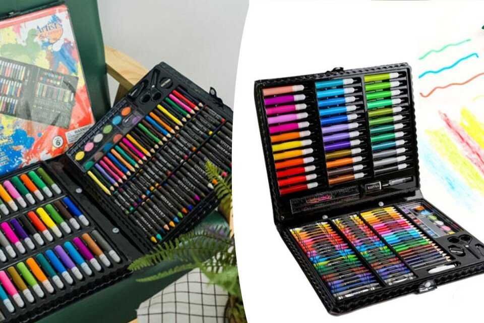 Комплект за рисуване, оцветяване и създаване PaintingSet от 150 части