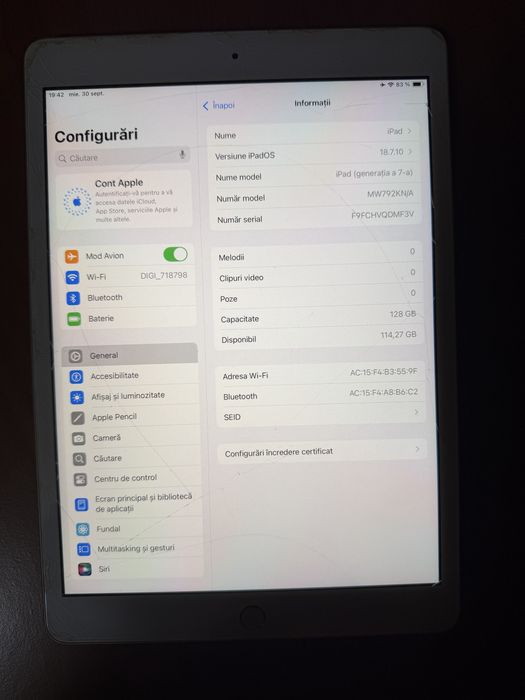 Ipad generatia 7 128gb