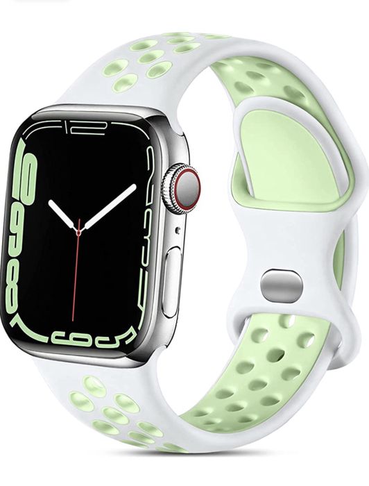 Curea Bratara Compatibila Apple Iphone Din Silicon Perforat Colorat