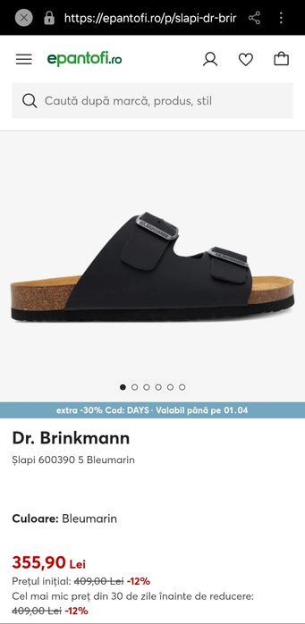 Papuci slapi Dr.brinkmann
