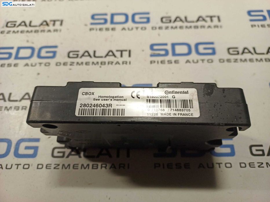 Unitate Modul Calculator Urmarire GPS Navigatie Renault Megane 3 2008 - 2015 Cod 280246043R [L0664]