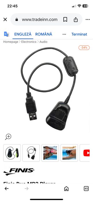 Incarcator player MP3  FINIS Duo