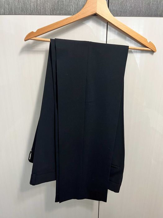 Елегантен мъжки тъмносин прав панталон/ официален панталон за костюм