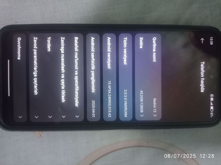 Redmi 12 ideal holatda