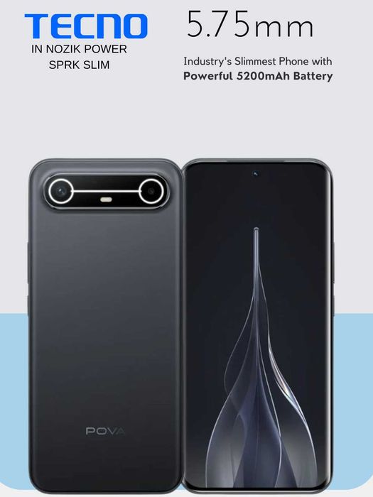 Tecno Spark Slim 5,75 mm 16/256 gb oylik tolovga savdo bor