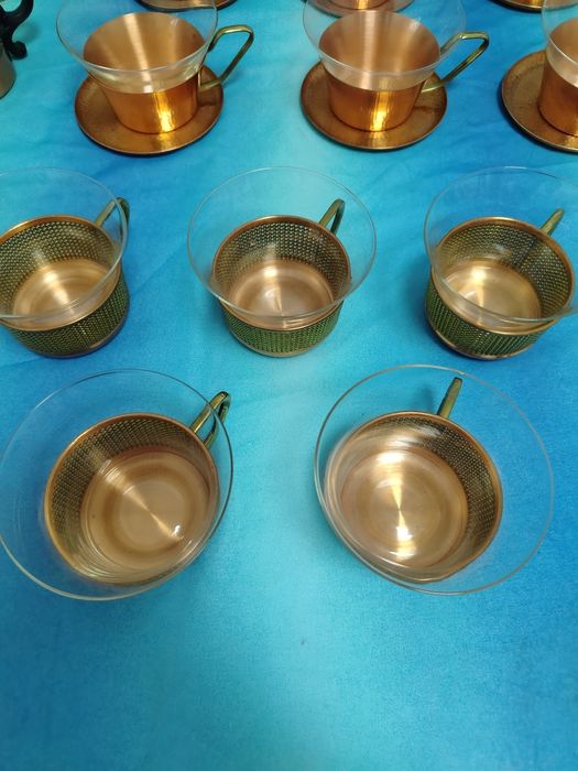 Медни сервизи и постакани