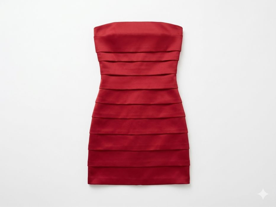 Красное мини платье обтягивающее, вау-эффект