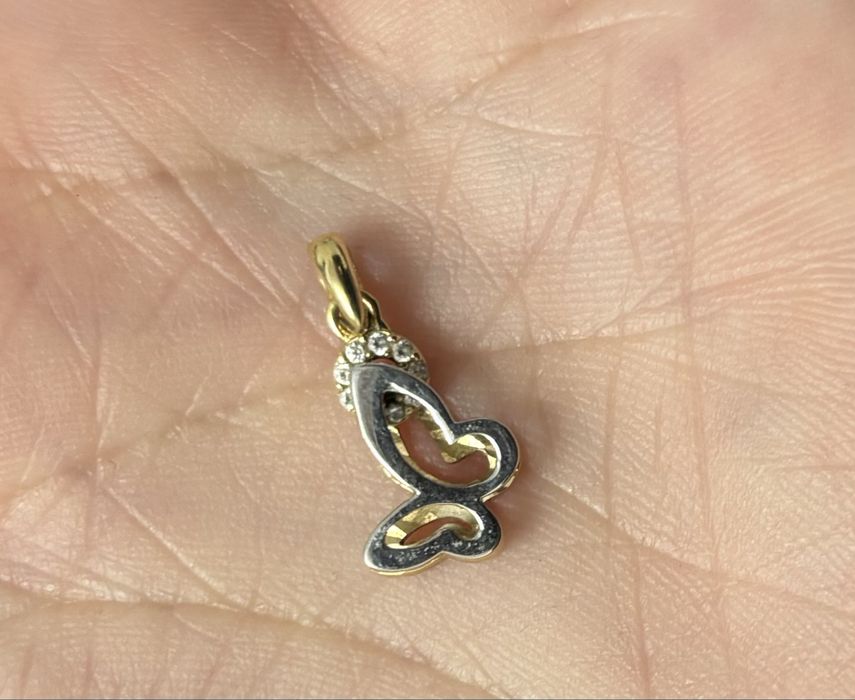 Pandabtiv fluturas aur 14k, aur in 2 culori, Sevda