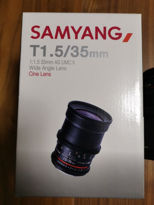 Samyang 35mm T1.5  VDSLR pentru Canon
